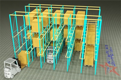 Used Drive In Rack CAD Layouts